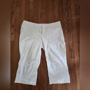 White Cropped Pants